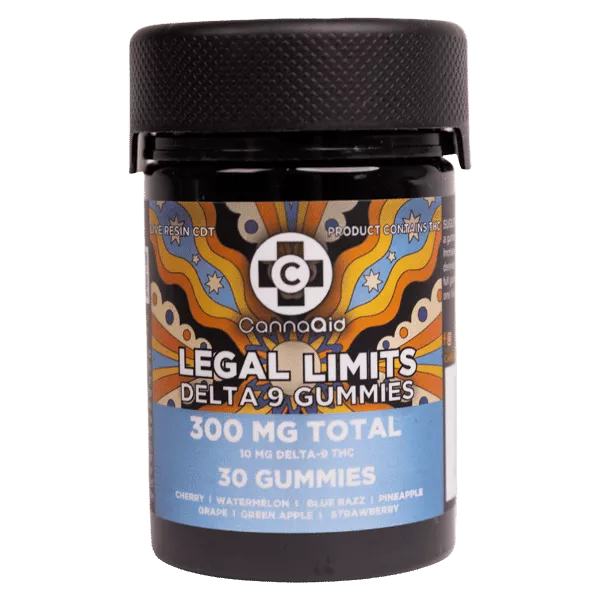 thc gummies cannabis edibles legal limits cannaaid delta 9 d9 300mg