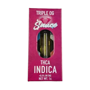 Habit Sauce Triple OG THCA indica vape cart cannabis