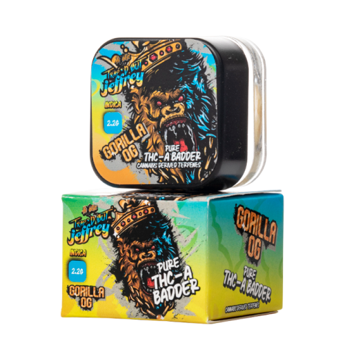Trap'd Badder 2.2g THCA Jeffrey Pure THCA Hixotic Gorilla OG