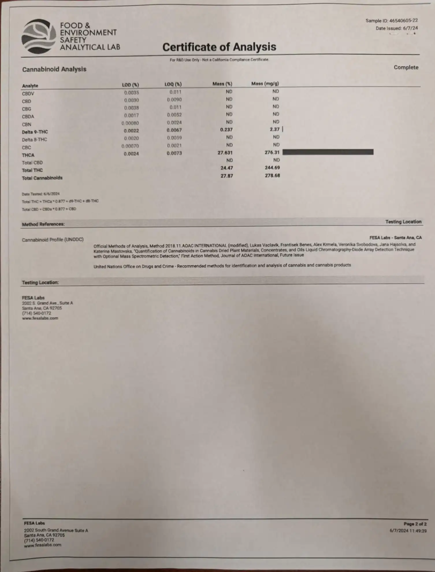 Blueberry Z (Shake) - Hybrid/Indica - 27.6% THCA - Image 2